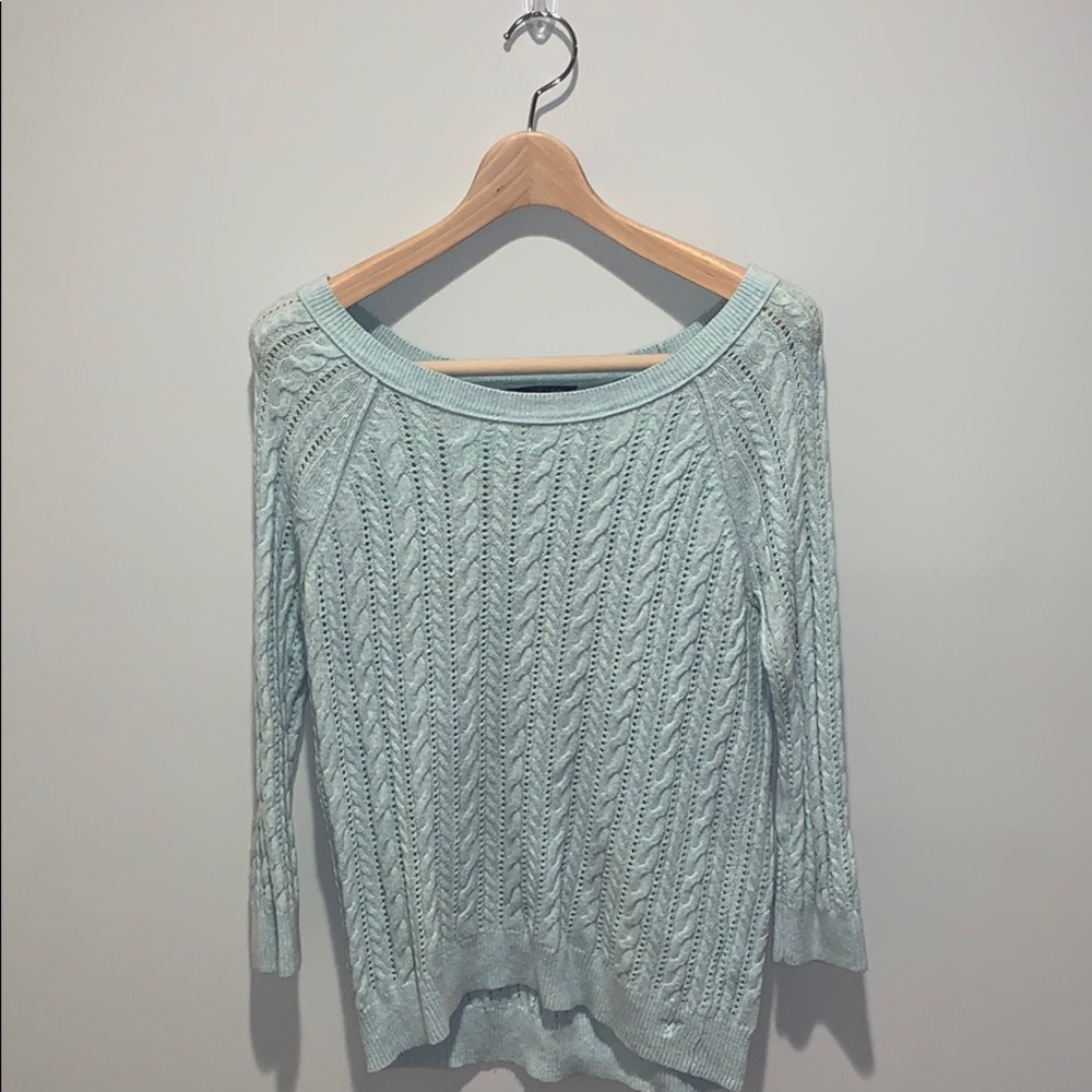 Mint Blue American Eagle Sweater